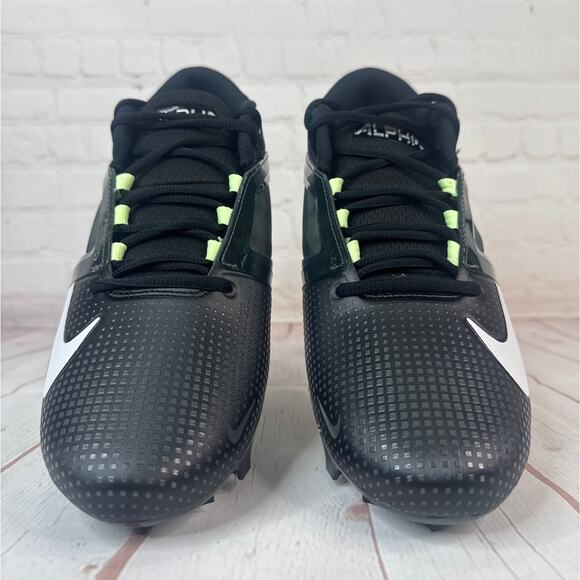 Nike Alpha Menace 4 Pro Black Smoke Grey Football Cleats Mens Sz 9 (FD7037-001) - Picture 5 of 10